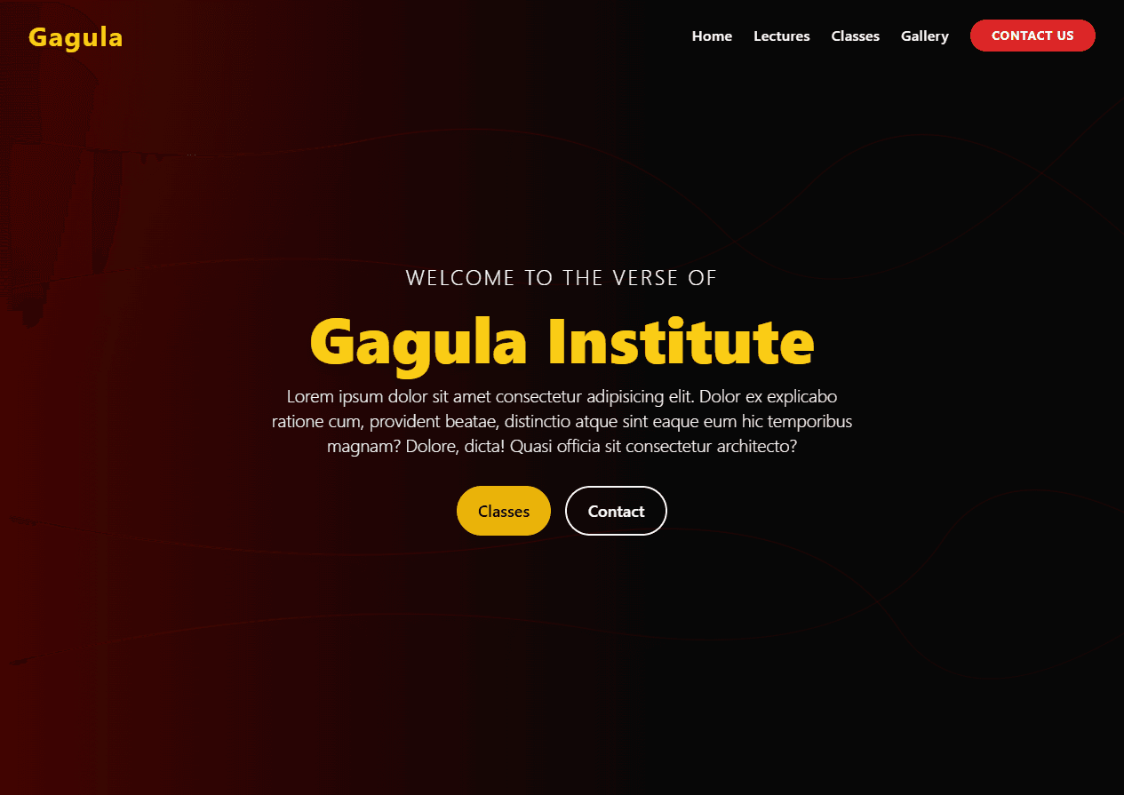 Gagula Institute Website