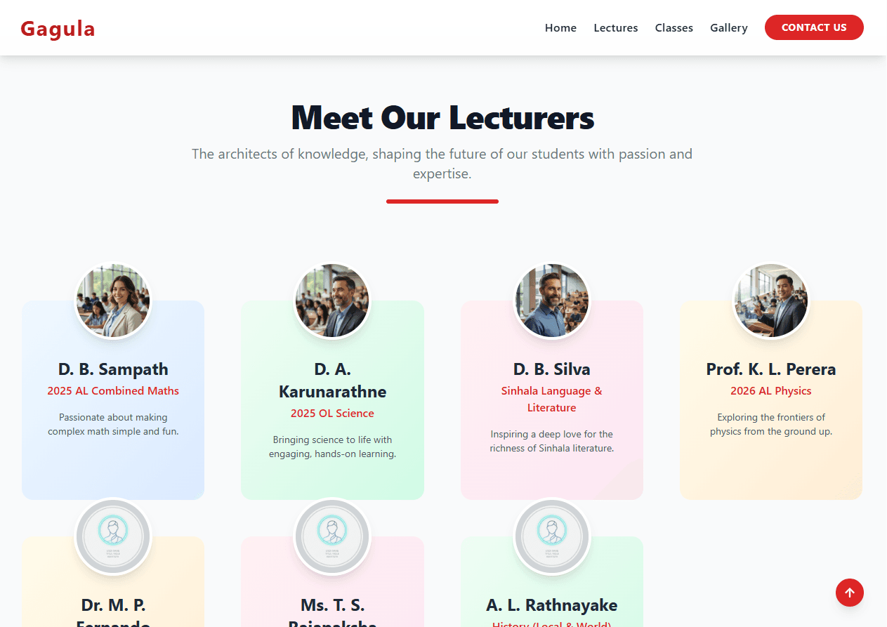 Gagula Institute Website