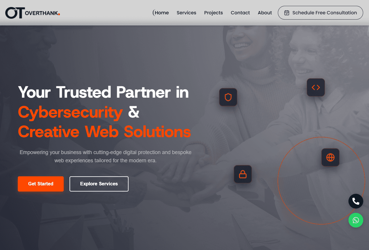 Overthank Website