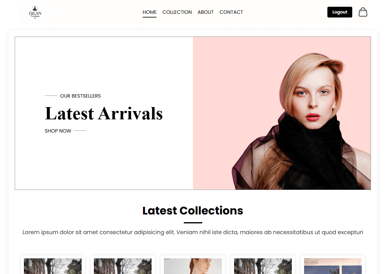 sample textile Website