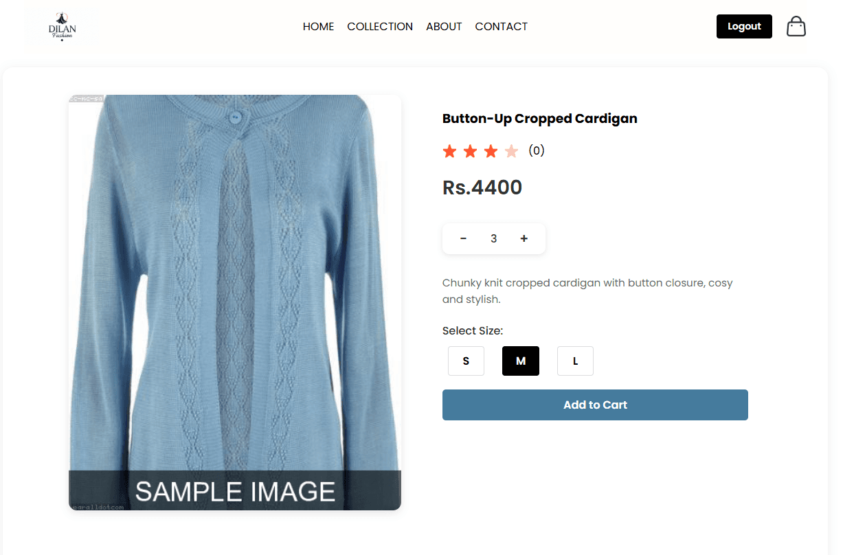 sample textile Website